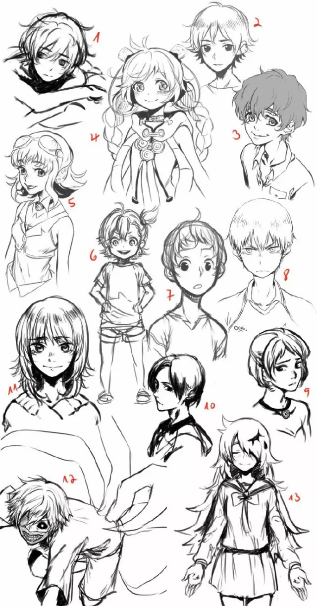 動(dòng)漫人物繪畫全方位參考指南 發(fā)型、姿勢、表情與網(wǎng)站資源